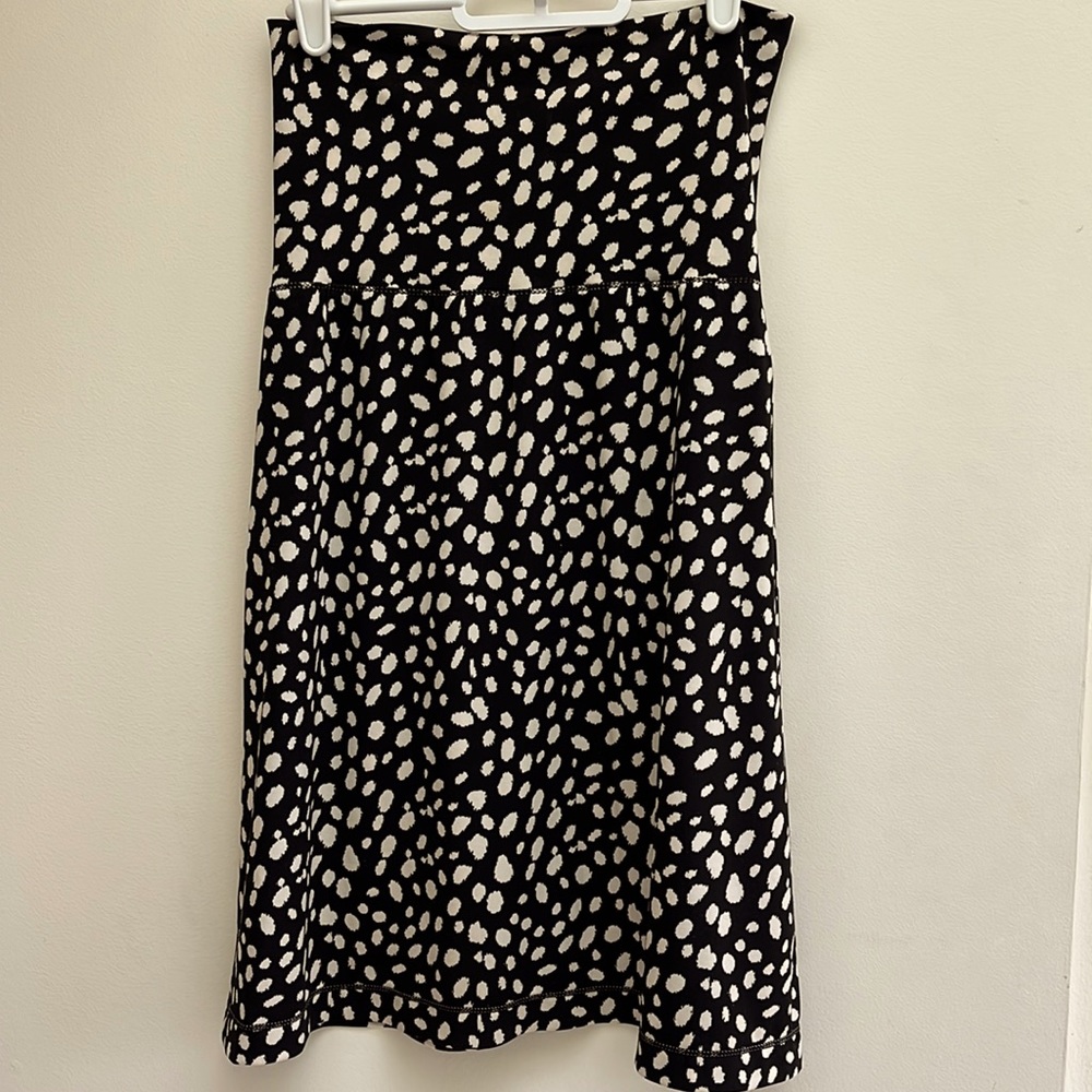Skirt -black and cream dot